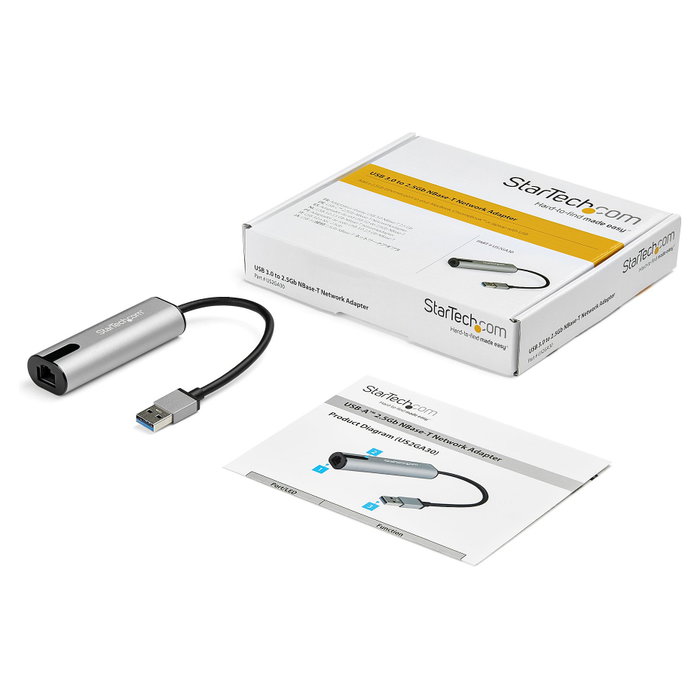 StarTech.com Adaptador de red Ethernet USB-A a RJ45 2,5 Gbps NBASE-T US2GA30 StarTech.com Adaptador de red Ethernet USB-A a RJ45 2,5 Gbps NBASE-T US2GA30