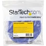 StarTech.com HKLP25BL Cinta/Bobina de Velcro Gancho y Bucle para Bridas de Cable - 7.6m, Azul, Nylon, Ajustable y Reutilizable - Organizador y Gestión de Cables