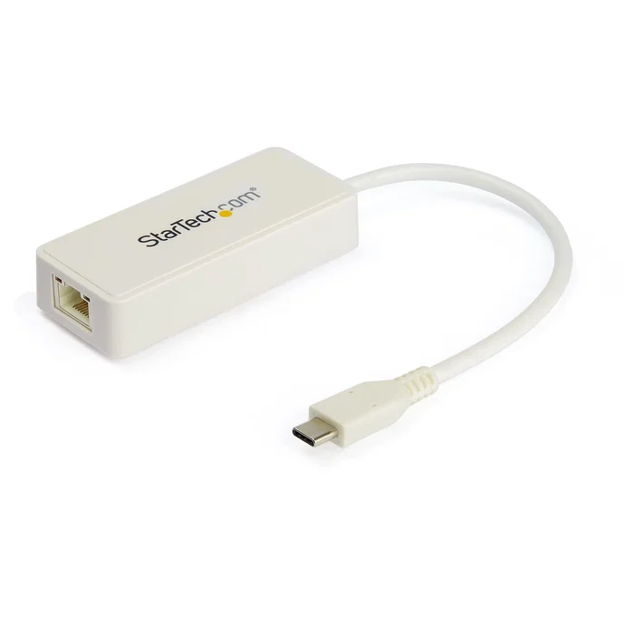 StarTech.com Adaptador de Red USB-C a Gigabit Ethernet con Puerto USB-A, Blanco StarTech.com Adaptador de Red USB-C a Gigabit Ethernet con Puerto USB-A, Blanco