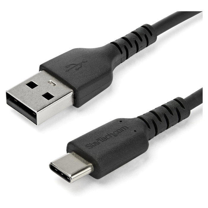 StarTech.com Cable USB-A a USB-C de 1 metro, Negro StarTech.com Cable USB-A a USB-C de 1 metro, Negro