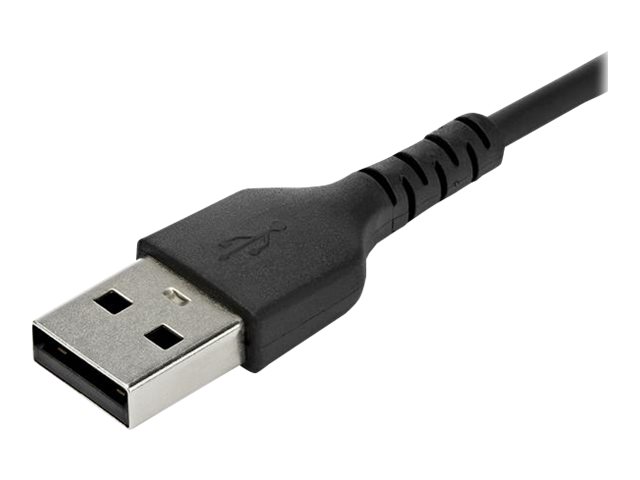 StarTech.com Cable USB-A a USB-C de 1m (RUSB2AC1MB) - USB 2.0, Carga 3A, Alta Resistencia, Doble Blindaje