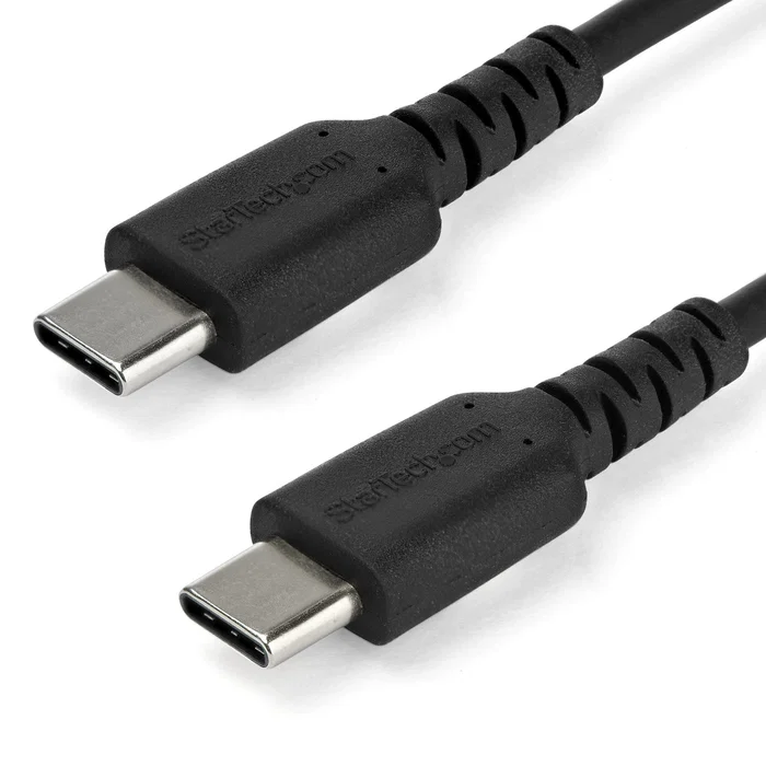StarTech.com Cable USB-C a USB-C de 1m, 60W, Negro StarTech.com Cable USB-C a USB-C de 1m, 60W, Negro