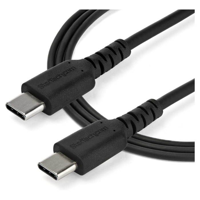 StarTech.com Cable USB-C a USB-C de 1m, 60W, Negro StarTech.com Cable USB-C a USB-C de 1m, 60W, Negro