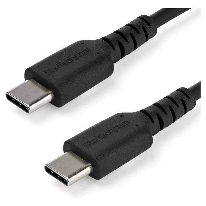 StarTech.com Cable USB-C a USB-C de 1m, 60W, Negro StarTech.com Cable USB-C a USB-C de 1m, 60W, Negro