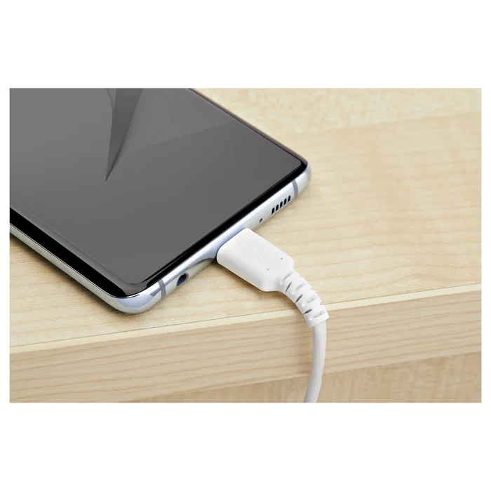 StarTech RUSB2AC2MW Cable USB-A a USB-C 2.0 2m Blanco con Fibra de Aramid - Carga Rápida 3A 60W, Compatible con iPhone 15, iPad Pro, Samsung Galaxy, Google Pixel