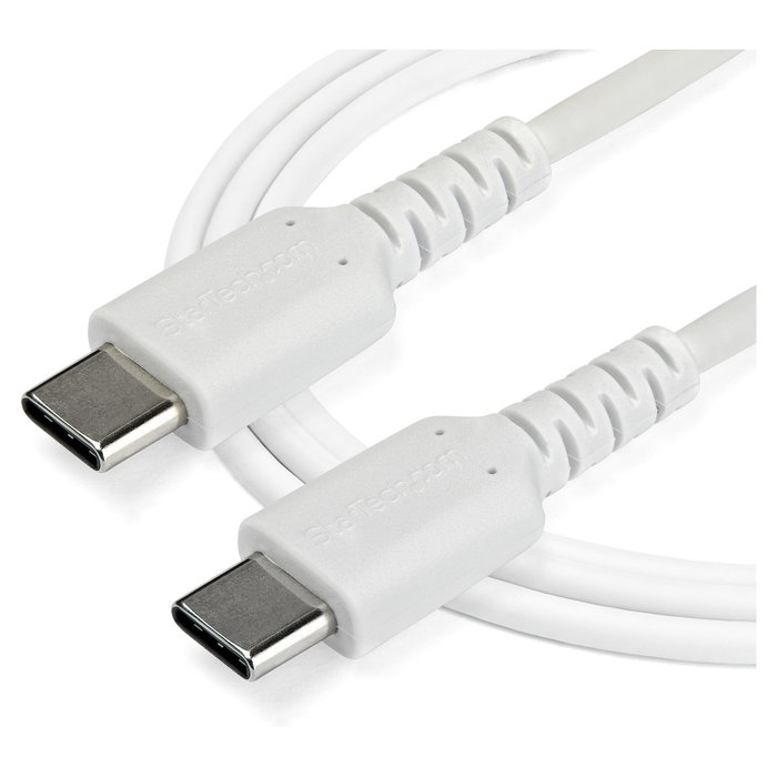 StarTech.com Cable USB-C a USB-C de 1m, Carga Rápida 60W, Blanco StarTech.com Cable USB-C a USB-C de 1m, Carga Rápida 60W, Blanco