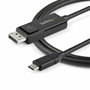 StarTech.com Cable USB-C a DisplayPort 1.2 Bidireccional de 2m, 4K 60Hz, Negro