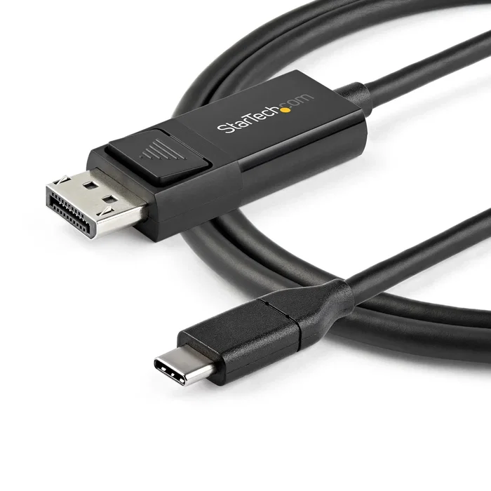 StarTech.com CDP2DP2MBD Cable Adaptador USB-C a DisplayPort 1.2 Bidireccional 2m - Negro, 4K 60Hz, HDR, 21.6Gbps, Compatible con Thunderbolt 3 StarTech.com CDP2DP2MBD Cable Adaptador USB-C a DisplayPort 1.2 Bidireccional 2m - Negro, 4K 60Hz, HDR, 21.6Gbps, Compatible con Thunderbolt 3