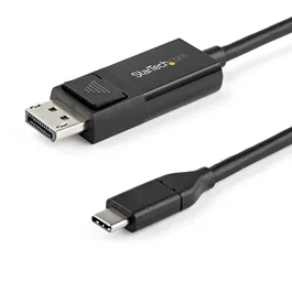 StarTech.com CDP2DP2MBD Cable Adaptador USB-C a DisplayPort 1.2 Bidireccional 2m - Negro, 4K 60Hz, HDR, 21.6Gbps, Compatible con Thunderbolt 3
