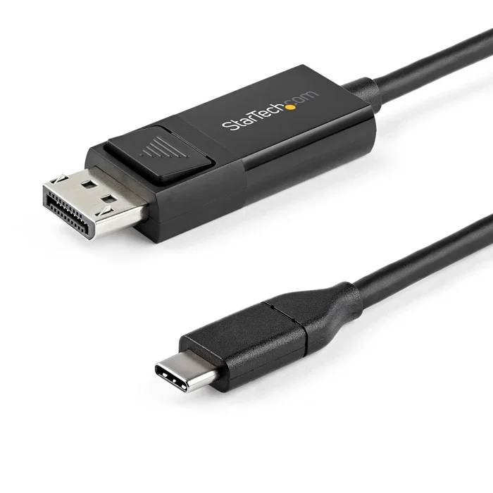 StarTech.com CDP2DP2MBD Cable Adaptador USB-C a DisplayPort 1.2 Bidireccional 2m - Negro, 4K 60Hz, HDR, 21.6Gbps, Compatible con Thunderbolt 3 StarTech.com CDP2DP2MBD Cable Adaptador USB-C a DisplayPort 1.2 Bidireccional 2m - Negro, 4K 60Hz, HDR, 21.6Gbps, Compatible con Thunderbolt 3