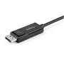 StarTech.com CDP2DP2MBD Cable Adaptador USB-C a DisplayPort 1.2 Bidireccional 2m - Negro, 4K 60Hz, HDR, 21.6Gbps, Compatible con Thunderbolt 3