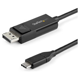 StarTech.com Cable USB-C a DisplayPort 1.2 Bidireccional de 2m, 4K 60Hz, Negro
