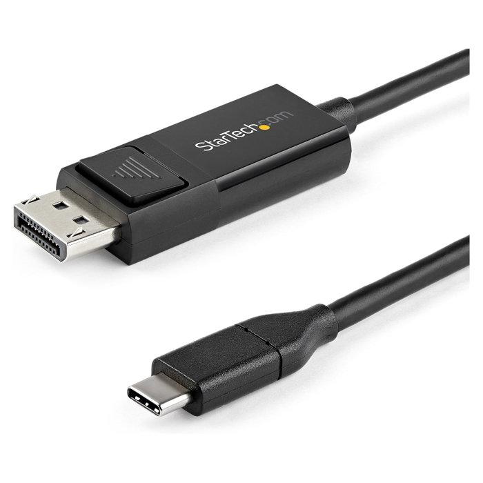 StarTech.com Cable USB-C a DisplayPort 1.2 Bidireccional de 2m, 4K 60Hz, Negro StarTech.com Cable USB-C a DisplayPort 1.2 Bidireccional de 2m, 4K 60Hz, Negro