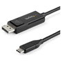 StarTech.com Cable USB-C a DisplayPort 1.2 Bidireccional de 2m, 4K 60Hz, Negro