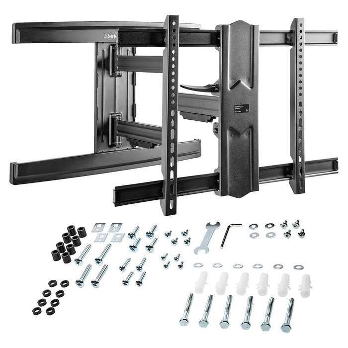StarTech.com Soporte de Pared TV Movimiento Total hasta 80" (50 kg) 600x400 mm, Bajo Perfil, Inclinación y Giro, Negro StarTech.com Soporte de Pared TV Movimiento Total hasta 80" (50 kg) 600x400 mm, Bajo Perfil, Inclinación y Giro, Negro