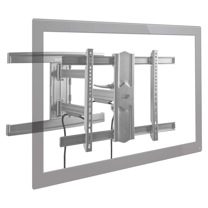 StarTech.com Soporte de Pared TV Movimiento Total hasta 80" (50 kg) 600x400 mm, Bajo Perfil, Inclinación y Giro, Negro StarTech.com Soporte de Pared TV Movimiento Total hasta 80" (50 kg) 600x400 mm, Bajo Perfil, Inclinación y Giro, Negro