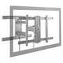 StarTech.com Soporte de Pared TV Movimiento Total hasta 80" (50 kg) 600x400 mm, Bajo Perfil, Inclinación y Giro, Negro