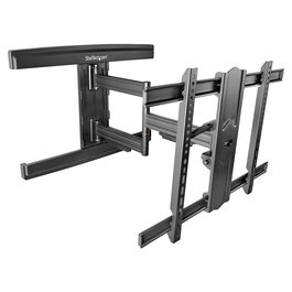 StarTech.com Soporte de Pared TV Movimiento Total hasta 80" (50 kg) 600x400 mm, Bajo Perfil, Inclinación y Giro, Negro