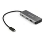 StarTech.com HB31C2A2CB Hub USB-C de 4 Puertos 2x USB-C + 2x USB-A 10Gbps USB 3.2 Gen 2 Alimentado por Bus Compatible con Thunderbolt 3, Windows, macOS, iPadOS para Portátil