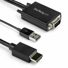 StarTech.com Cable Adaptador VGA a HDMI de 2m con Audio USB, 1080p
