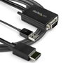 Startech Adaptador VGA a HDMI USB 1080p, Cable de 2 Metros, Conecta Monitor o Proyector a PC
