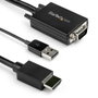 Startech Adaptador VGA a HDMI USB 1080p, Cable de 2 Metros, Conecta Monitor o Proyector a PC