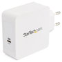 StarTech.com Cargador USB-C de Pared 60W con Cable de 2m Blanco