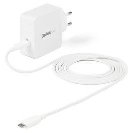Startech Cargador de Pared USB-C 60W PD con Cable de 2m, Cargador Compacto Universal para Portátil, Compatible con Dell XPS/Lenovo