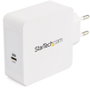 Startech Cargador de Pared USB-C 60W PD con Cable de 2m, Cargador Compacto Universal para Portátil, Compatible con Dell XPS/Lenovo
