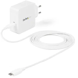 StarTech Cargador de Pared USB-C 60W PD con Cable de 2m Blanco