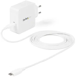 StarTech.com WCH1CEU Cargador de Pared USB-C 60W PD con Cable 2m, Compacto y Certificado USB-IF, Compatible con MacBook Pro, Dell XPS, Lenovo ThinkPad, Surface