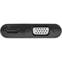 StarTech.com DP2VGAHD20 Adaptador DisplayPort a HDMI y VGA 4K 60Hz HDR para Mac, Windows, Chrome OS y Linux, Plug & Play, 2 en 1