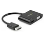 StarTech.com DP2VGAHD20 Adaptador DisplayPort a HDMI y VGA 4K 60Hz HDR para Mac, Windows, Chrome OS y Linux, Plug & Play, 2 en 1