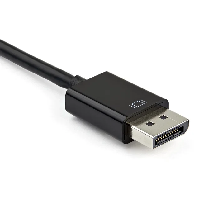 StarTech.com DP2VGAHD20 Adaptador DisplayPort a HDMI y VGA 4K 60Hz HDR para Mac, Windows, Chrome OS y Linux, Plug & Play, 2 en 1