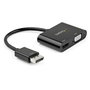 StarTech.com Adaptador DisplayPort a HDMI 4K 60Hz y VGA, Negro