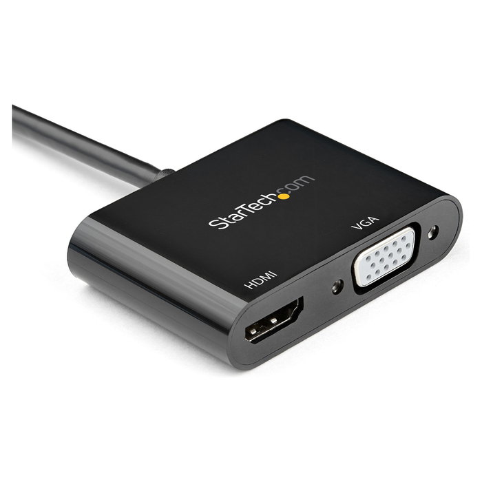 StarTech.com Adaptador DisplayPort a HDMI 4K 60Hz y VGA, Negro StarTech.com Adaptador DisplayPort a HDMI 4K 60Hz y VGA, Negro