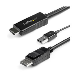 StarTech.com Cable HDMI a DisplayPort 3m Activo - 4K 30Hz, Alimentación USB