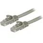 StarTech Cable de Red Cat6 1.5m U/UTP Gris - 24 AWG Cobre 100% Snagless - Gigabit Ethernet PoE Plug and Play - N6PATC150CMGR