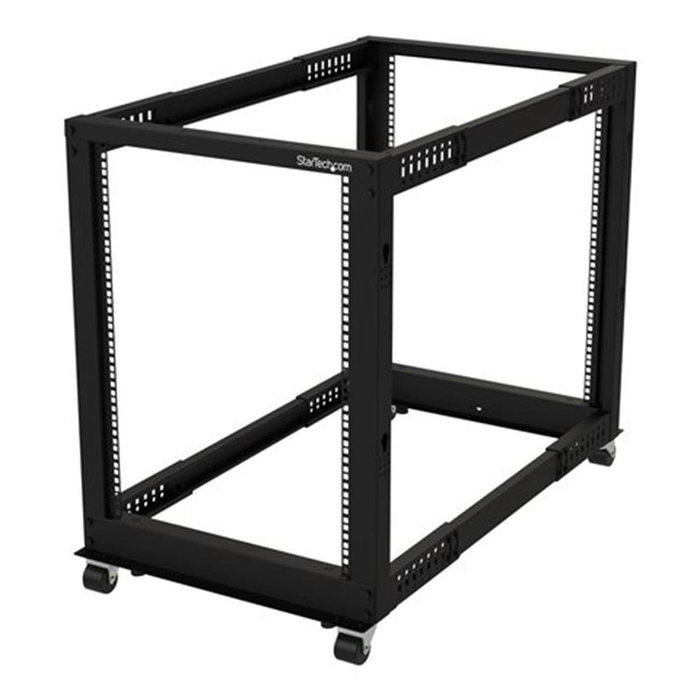 StarTech.com Rack de Marco Abierto 15U de 4 Columnas con Ruedas