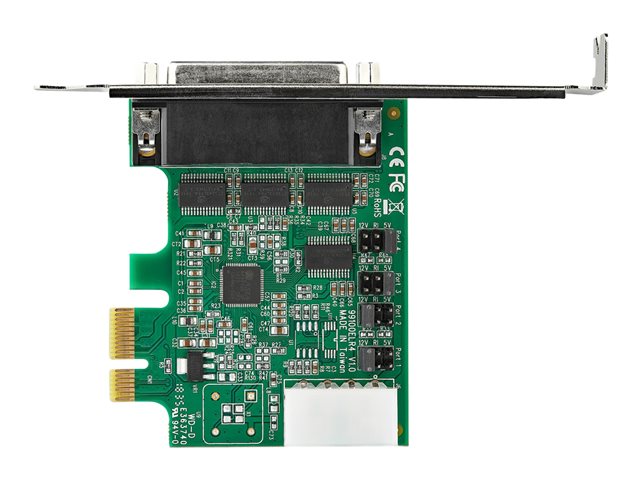 Startech PEX4S553 Tarjeta PCI Express de 4 Puertos RS232 UART 16950, Serial