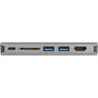 Startech Base para portátil con replicador de puertos USB 3.0 Type-C Negro Gris