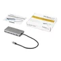 StarTech.com DKT30CHVAUSP Hub USB-C 8 en 1 con 100W Power Delivery, HDMI 4K, VGA, Ethernet Gigabit, Lector SD, 2x USB-A para MacBook, Windows, Chromebook, Portátil - Negro/Gris