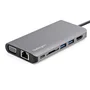 StarTech.com DKT30CHVAUSP Hub USB-C 8 en 1 con 100W Power Delivery, HDMI 4K, VGA, Ethernet Gigabit, Lector SD, 2x USB-A para MacBook, Windows, Chromebook, Portátil - Negro/Gris