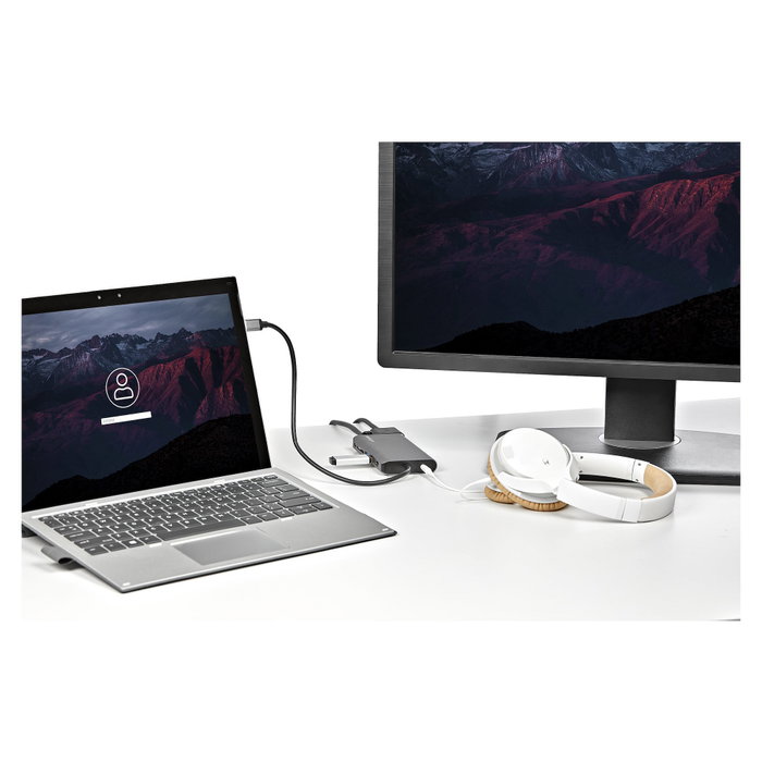 StarTech.com Adaptador Multipuertos USB-C con HDMI 4K, VGA y PD 100W, DKT30CHVAUSP