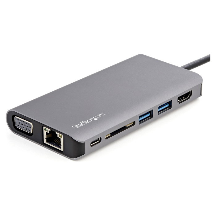 StarTech.com Adaptador Multipuertos USB-C con HDMI 4K, VGA y PD 100W, DKT30CHVAUSP