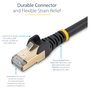 StarTech.com Cable de Red CAT6a 5m Negro RJ45 STP