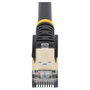 StarTech.com Cable de Red CAT6a 5m Negro RJ45 STP
