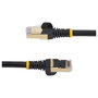 StarTech.com Cable de Red CAT6a 5m Negro RJ45 STP