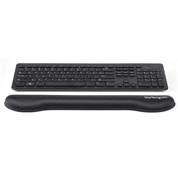 StarTech.com WRSTRST Reposamuñecas de Gel para Teclado - Acolchado Ergonómico Antideslizante - Negro