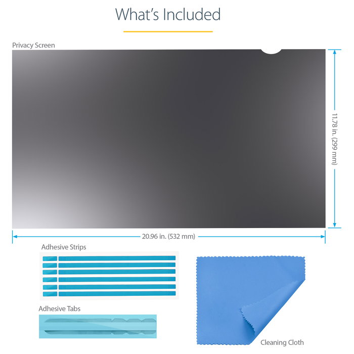 StarTech Filtro de Privacidad Universal para Pantallas de 24 Pulgadas